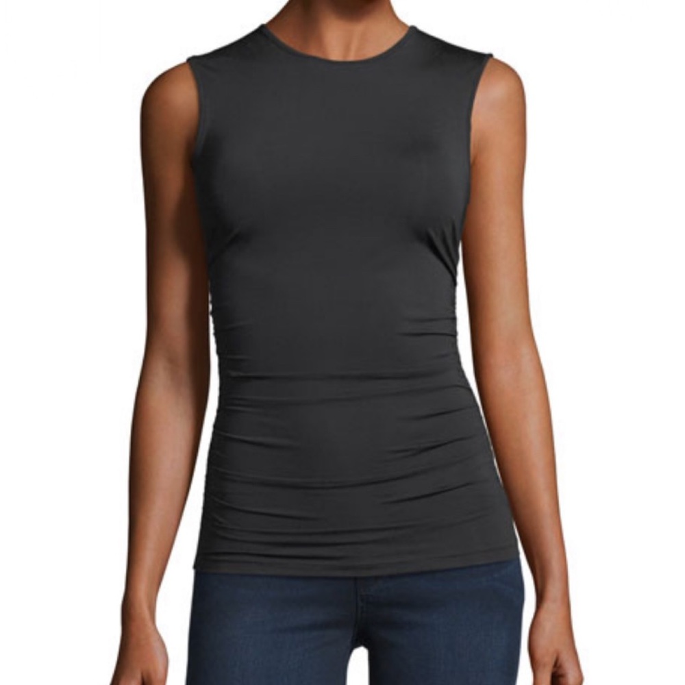 Theory Travel Jersey Ruched Shell